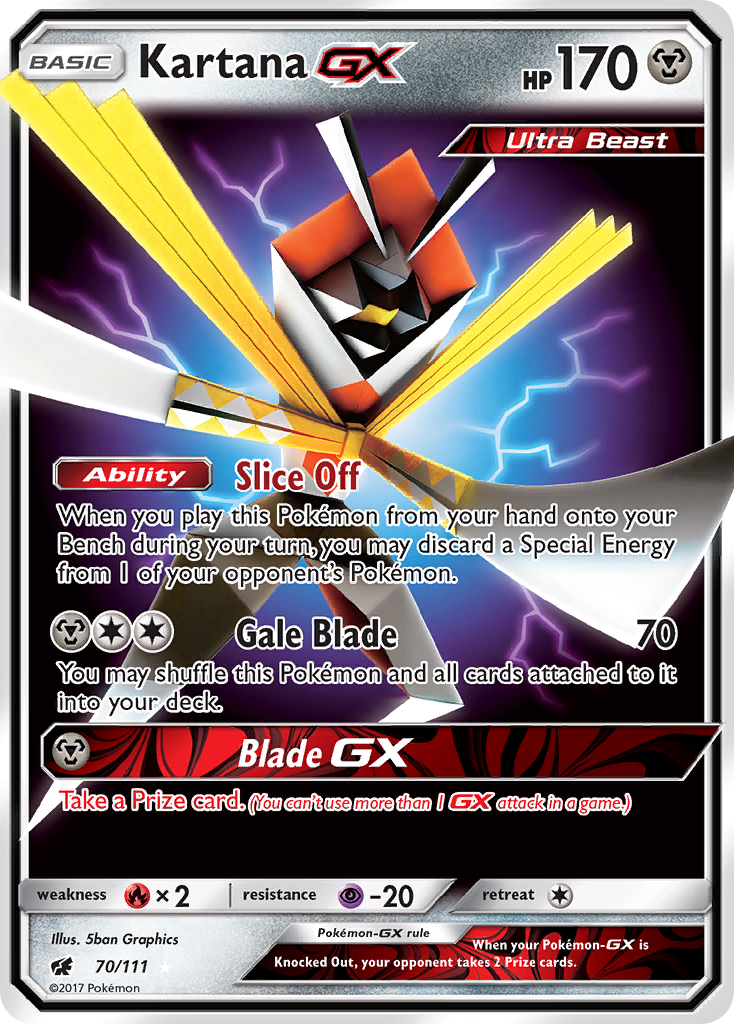 Crimson Invasion Kartana GX #70/111